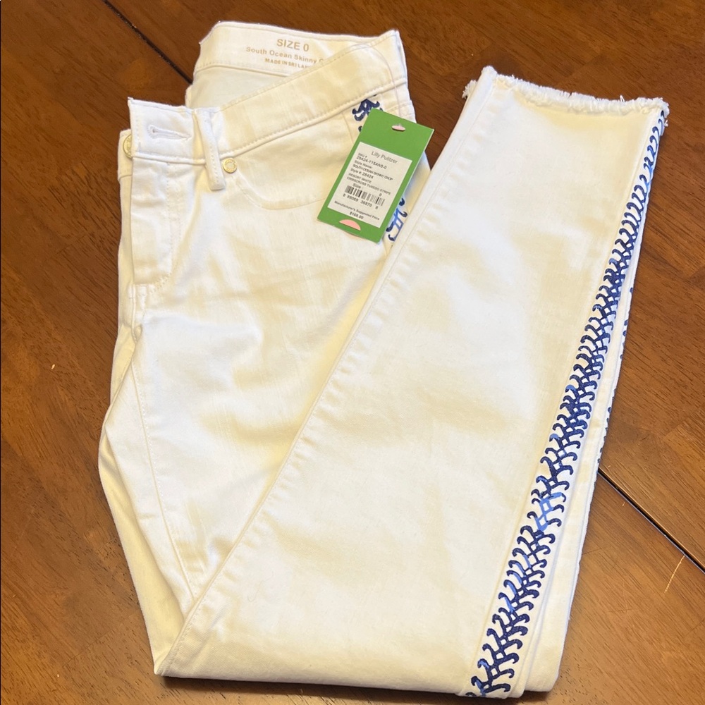 Lilly Pulitzer South Ocean skinny crop jeans